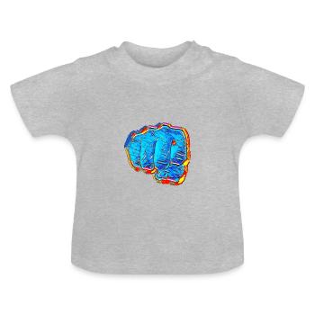 comic Faust - Baby biologisch T-shirt met ronde hals - grijs gemêleerd - Voor