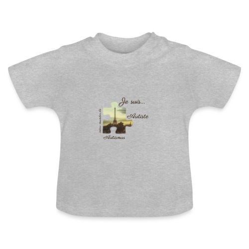 Je suis Autiste - Baby Bio-T-Shirt mit Rundhals