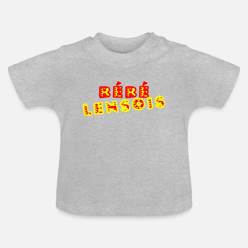 BEBE LENSOIS - T-shirt bio col rond Bébé - gris chiné