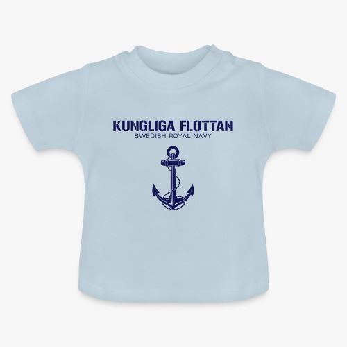 Kungliga Flottan - Swedish Royal Navy - ankare - Ekologisk T-shirt med rund hals baby