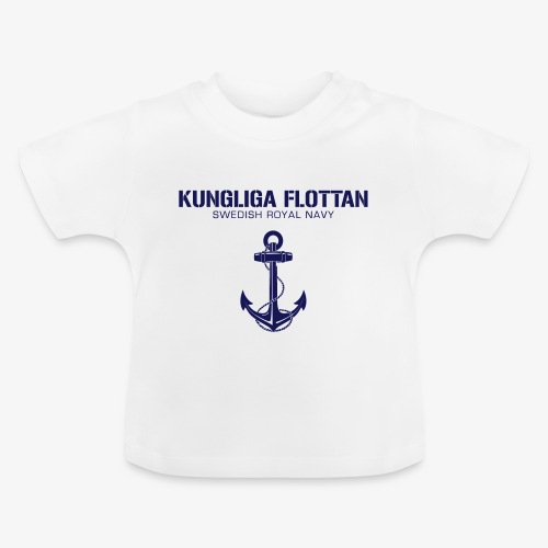 Kungliga Flottan - Swedish Royal Navy - ankare - Ekologisk T-shirt med rund hals baby