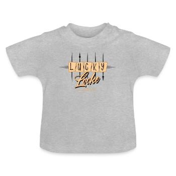 Lucky Locke Atomic - Baby Bio-T-Shirt mit Rundhals - Grau meliert - Vorne