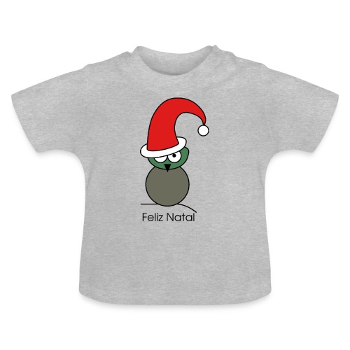 Owl - Feliz Natal - T-shirt bio col rond Bébé