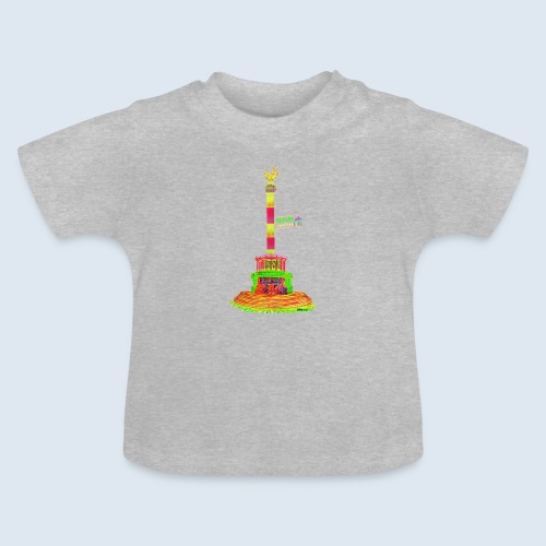 Siegessäule m/w PopArt icke.shop - Baby Bio-T-Shirt mit Rundhals