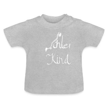 Schlei Kind - Baby Bio-T-Shirt mit Rundhals - Grau meliert - Vorne