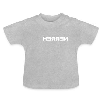 Herren - Baby Bio-T-Shirt mit Rundhals - Grau meliert - Vorne