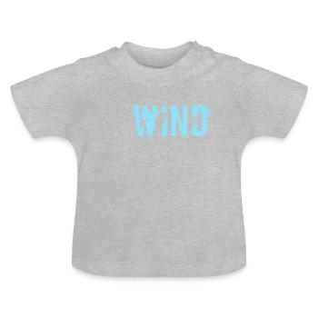 Wind - Baby Bio-T-Shirt mit Rundhals - Grau meliert - Vorne