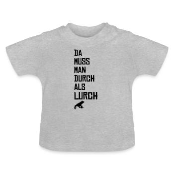 IL DOIT ÊTRE À TRAVERS UN LURCH - IDÉE CADEAU - T-shirt bio col rond Bébé - gris chiné - Devant