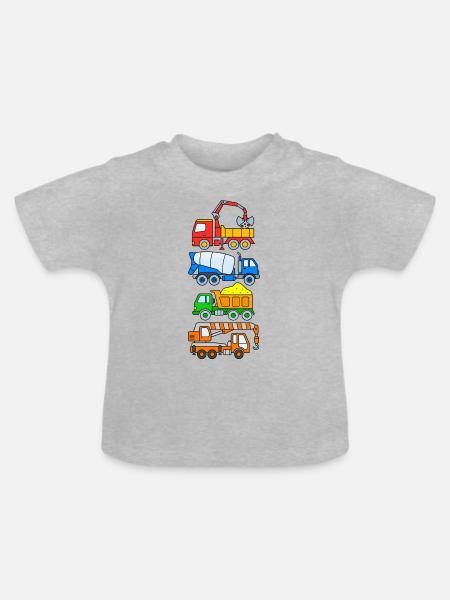 T-shirt Enfant Tracteur Rouge avec Prénom Personnalisé