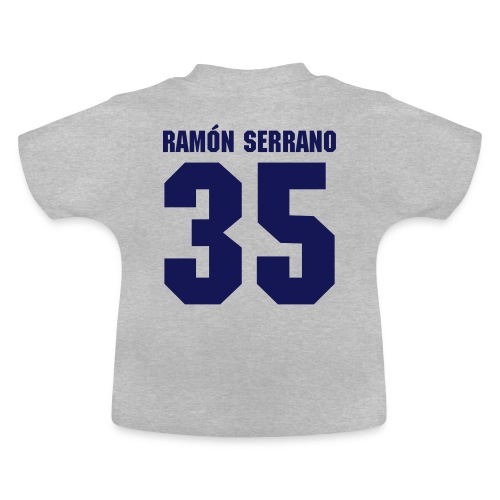 Ramon Serrano (fronte n. 3) - Maglietta ecologica con scollo rotondo per neonato