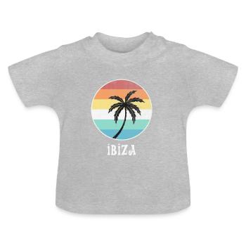 Ibiza - Baby Bio-T-Shirt mit Rundhals - Grau meliert - Vorne