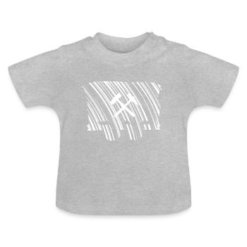 Lore Erzwagen Wagon Bergbau Rostig Alt Ruhrgebiet - Baby Bio-T-Shirt mit Rundhals - Grau meliert - Vorne