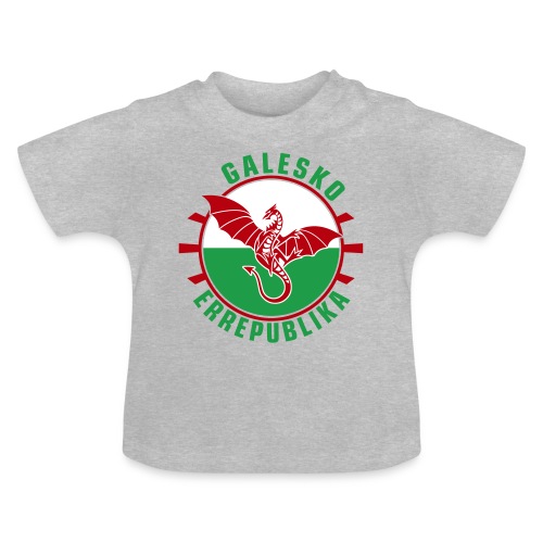 Galesko Errepublika - Welsh Republic, Basque - Baby Organic T-Shirt with Round Neck