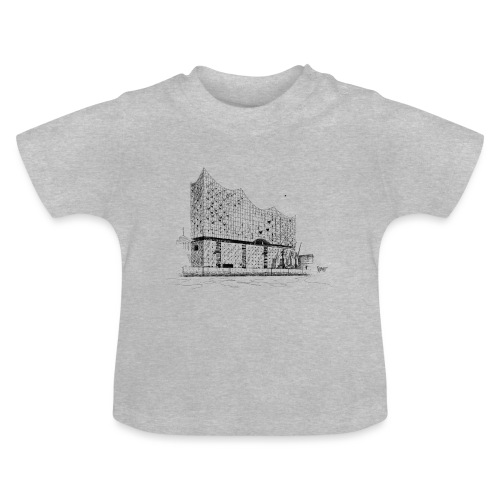 Bronko55 No.05 – Elbphilharmonie Hamburg - Baby Bio-T-Shirt mit Rundhals
