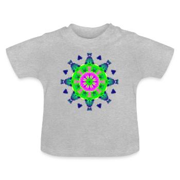 fluffy1asU - T-shirt bio col rond Bébé - gris chiné - Devant