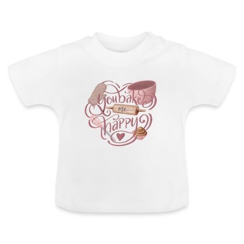 Bake me Happy - Ekologisk T-shirt med rund hals baby