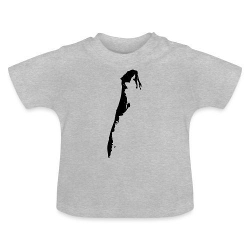 Hiddensee-Karte - Baby Bio-T-Shirt mit Rundhals