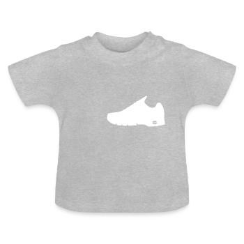 chaussures de sport - T-shirt bio col rond Bébé - gris chiné - Devant
