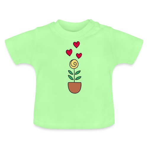 Blumentopf - Baby Bio-T-Shirt mit Rundhals