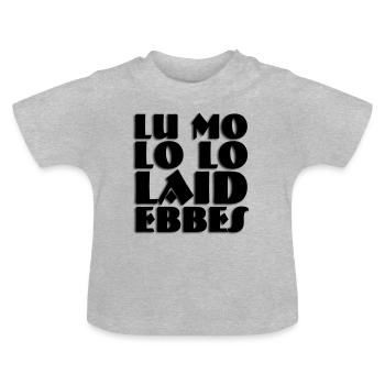 lo pond ebbes saarland - T-shirt bio col rond Bébé - gris chiné - Devant
