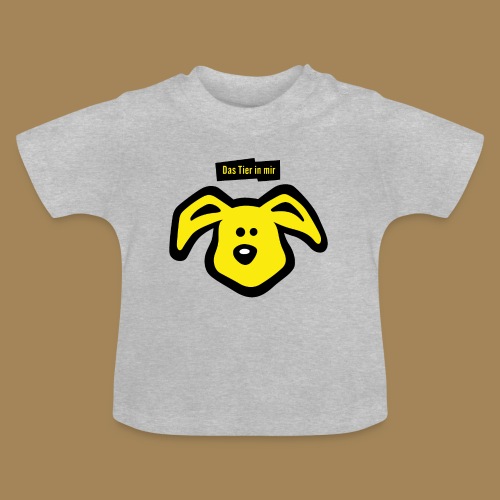 Tier in mir – Hase - Baby Bio-T-Shirt mit Rundhals