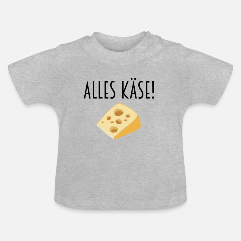 Tout le fromage - T-shirt bio col rond Bébé - gris chiné