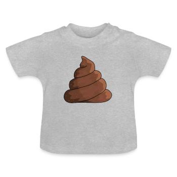 Amas de vomi - T-shirt bio col rond Bébé - gris chiné - Devant