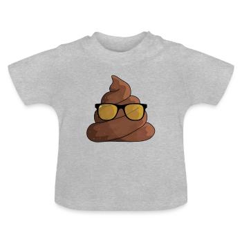 C’est cool avec des lunettes cool - T-shirt bio col rond Bébé - gris chiné - Devant