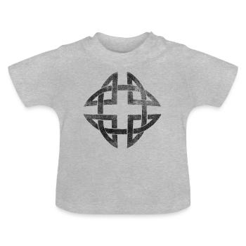 Celtic Knot Celtic Knot 2 - Baby Organic T-Shirt with Round Neck - heather grey - Front