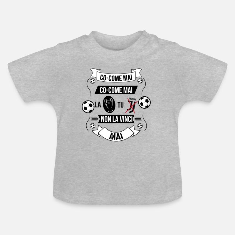 CO comme jamais - T-shirt bio col rond Bébé - gris chiné