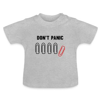 Névrosé forcé - T-shirt bio col rond Bébé - gris chiné - Devant