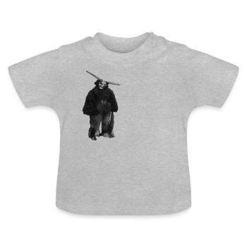 Devil 2 - Baby Organic T-Shirt with Round Neck - heather grey - Front