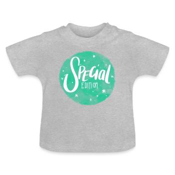 special edition - Baby Bio-T-Shirt mit Rundhals - Grau meliert - Vorne