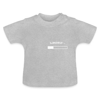 Loading funny Nerd Geek Gift Idea Gaming - Baby Organic T-Shirt with Round Neck - heather grey - Front