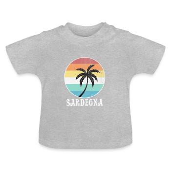 Sardaigne - T-shirt bio col rond Bébé - gris chiné - Devant