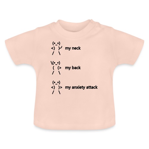 neck back anxiety attack - Baby Organic T-Shirt with Round Neck