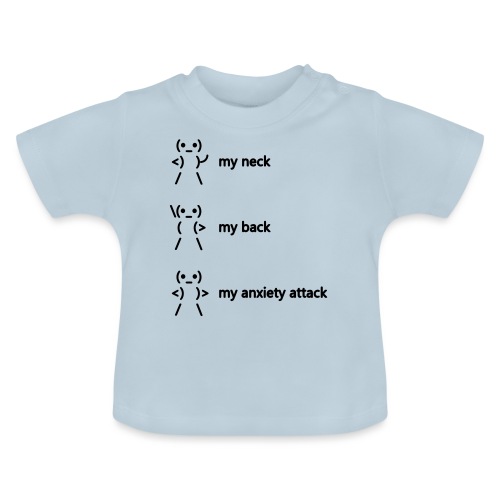 neck back anxiety attack - Baby Organic T-Shirt with Round Neck