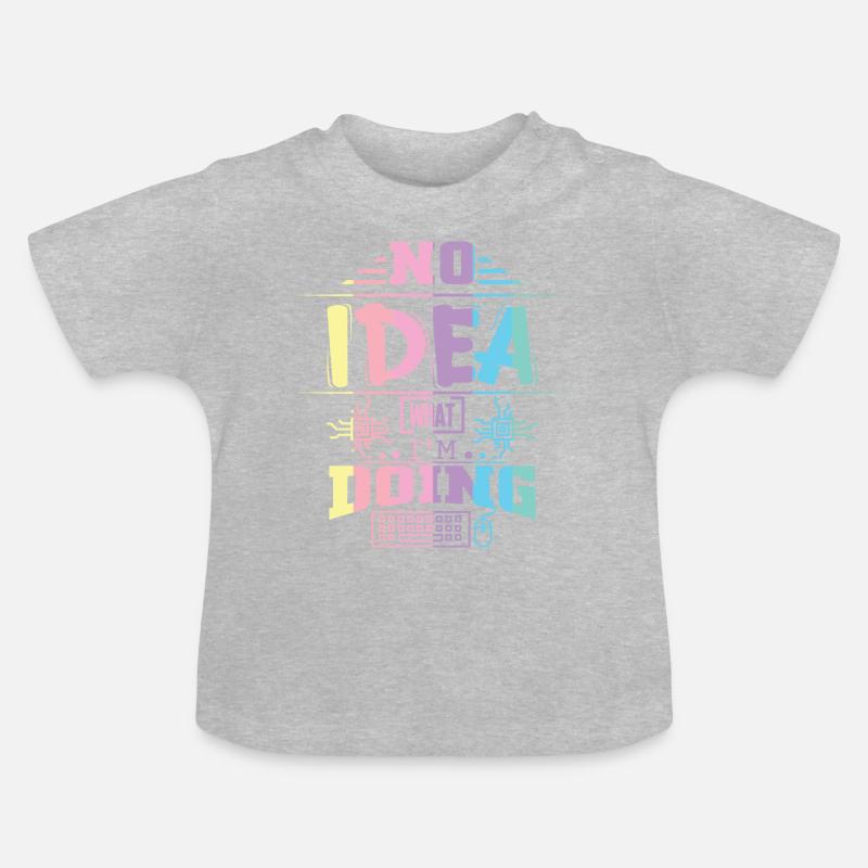 Software Engineering Software Software Software Développeur - T-shirt bio col rond Bébé - gris chiné