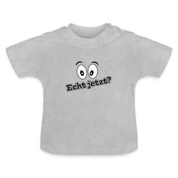 Really - Baby Organic T-Shirt with Round Neck - heather grey - Front