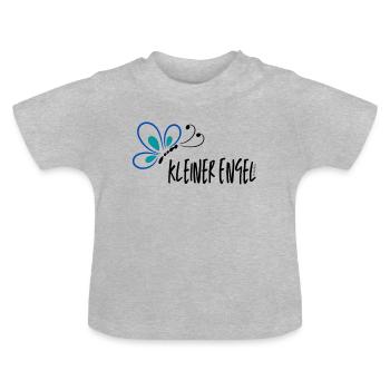 Kleiner Engel - Baby Bio-T-Shirt mit Rundhals - Grau meliert - Vorne