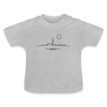Berlin - T-shirt bio col rond Bébé - gris chiné - Devant