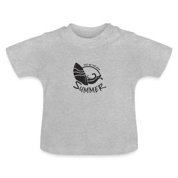 Summer - Baby Bio-T-Shirt mit Rundhals - Grau meliert - Vorne