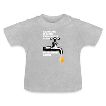 KROMBACHER DU TUBE D'EAU DE SAUERLAND - T-shirt bio col rond Bébé - gris chiné - Devant
