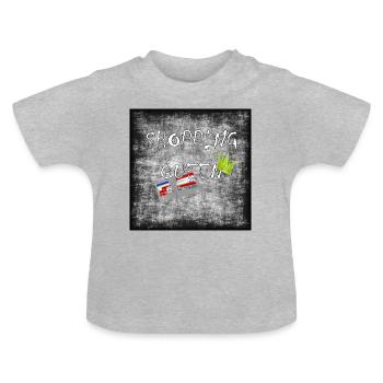 Shopping queen - T-shirt bio col rond Bébé - gris chiné - Devant