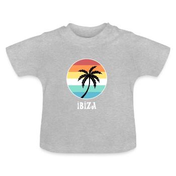Ibiza - Baby Bio-T-Shirt mit Rundhals - Grau meliert - Vorne