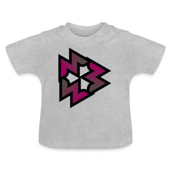 Canada leaf - Baby Bio-T-Shirt mit Rundhals - Grau meliert - Vorne