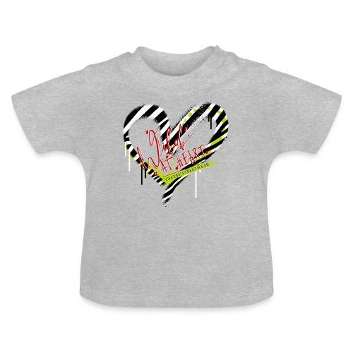 wild at heart - Baby Bio-T-Shirt mit Rundhals