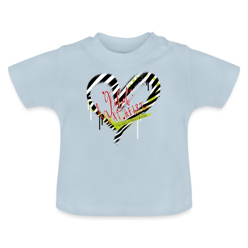 wild at heart - Baby Bio-T-Shirt mit Rundhals