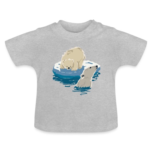 Polar bears - Baby Organic T-Shirt with Round Neck