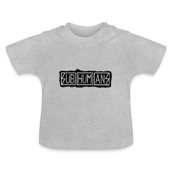 Subhumans - T-shirt bio col rond Bébé - gris chiné - Devant